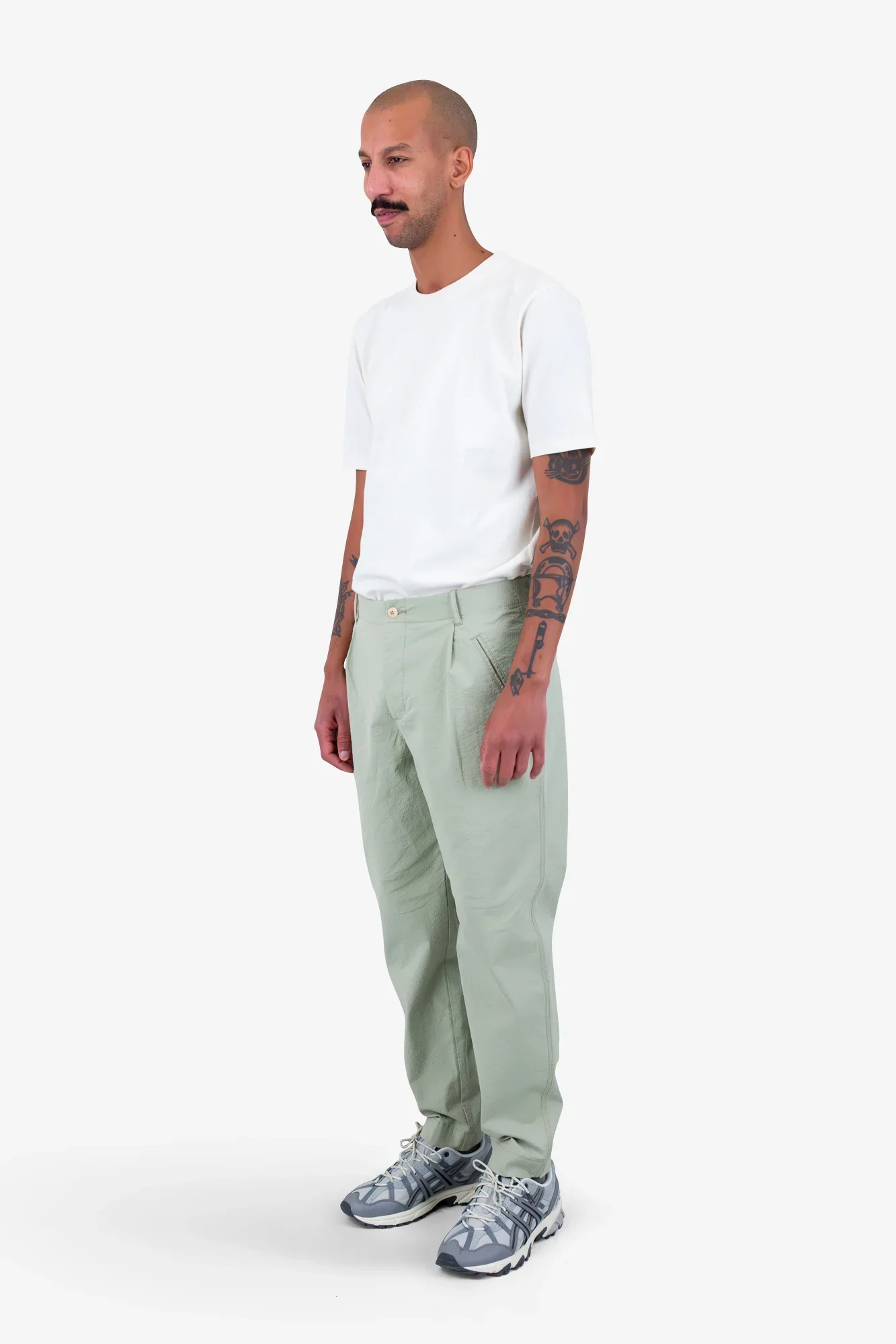 Assembly Pant - Light Sage Seersucker - Image 3